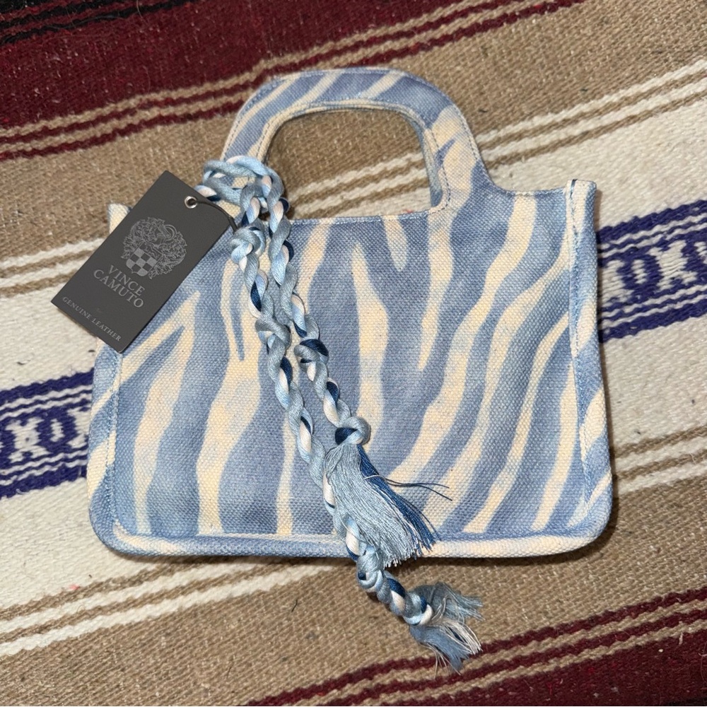 Vince Camuto Oriel Zebra Stripe Mini Bag